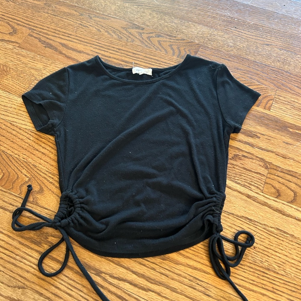 Black crop top